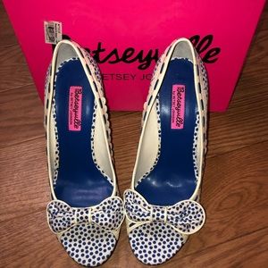 Betsey Johnson “Valyn” Polka Dot Heels